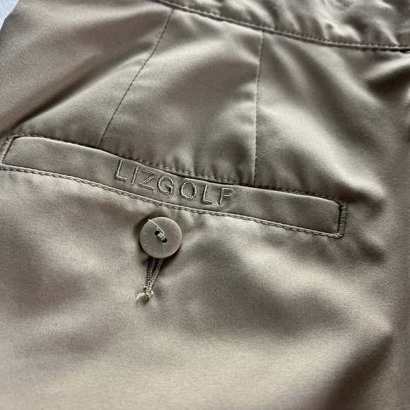 Liz Claiborne LIZGOLF  Womens Golf Pants Size 10 Crop Pockets Khaki Sport - Picture 5 of 16